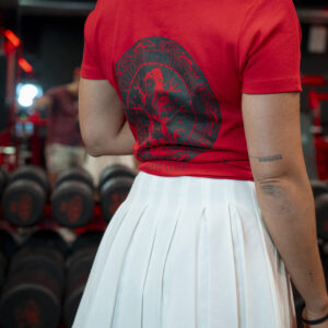 Camiseta Manga Corta Cuello V Roja - Imagen 3
