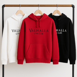 Sudadera con capucha roja - Imagen 1